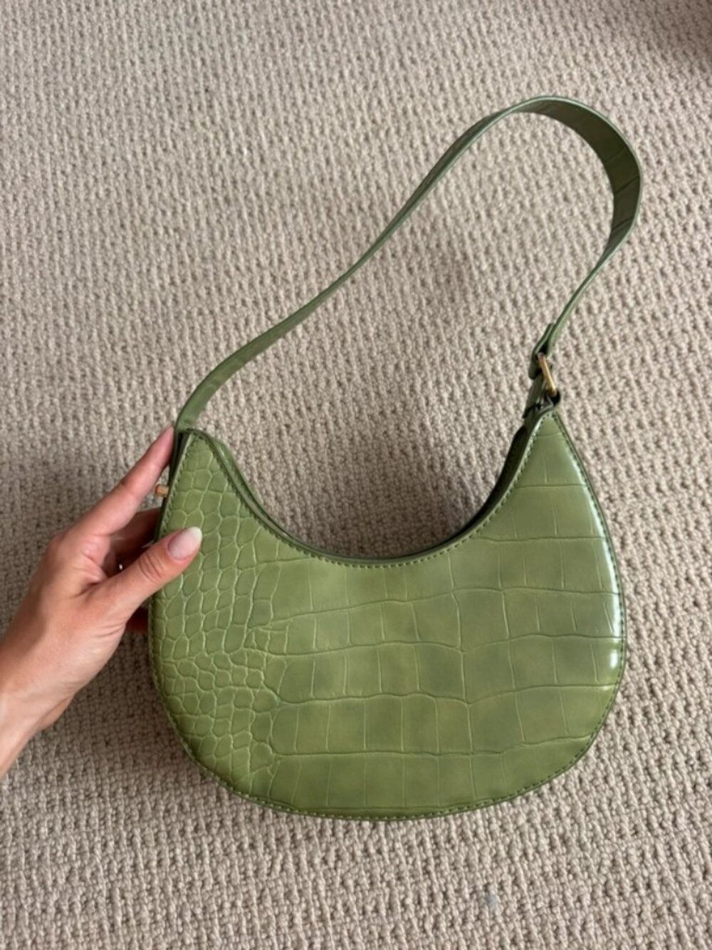 ASOS green shoulder bag